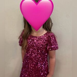 Pink Sequin Dress